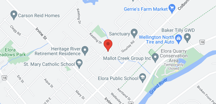 map of 62 Wellington Drive
